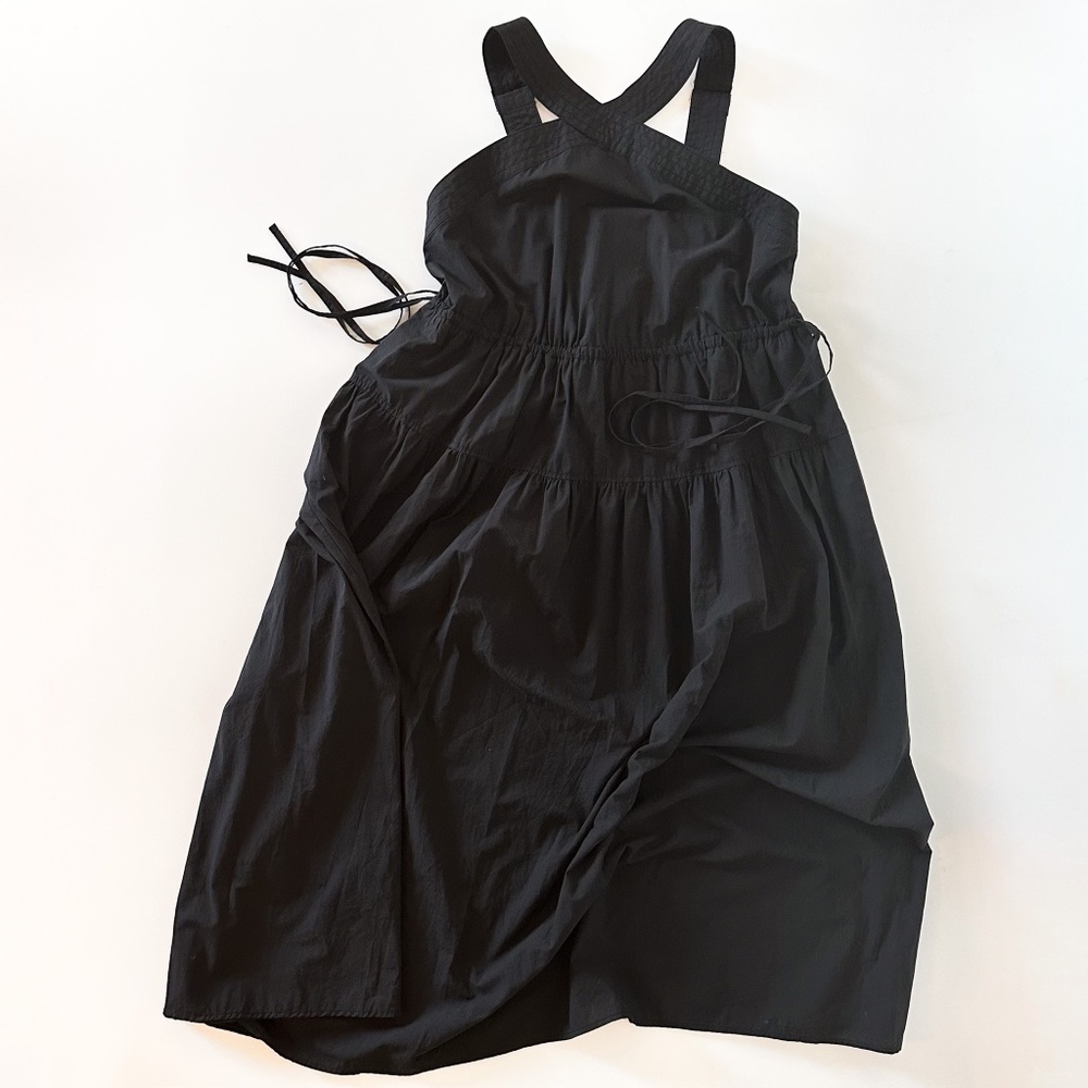 Madewell Poplin Tiered Midi Dress - Size 4 - Picture 3 of 12